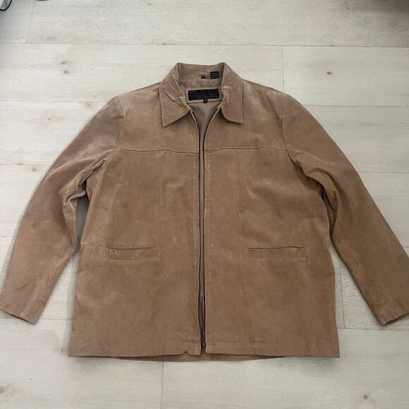 PHASE TWO Men's Tan Suede Jacket Size XL - Picture 1 of 7
